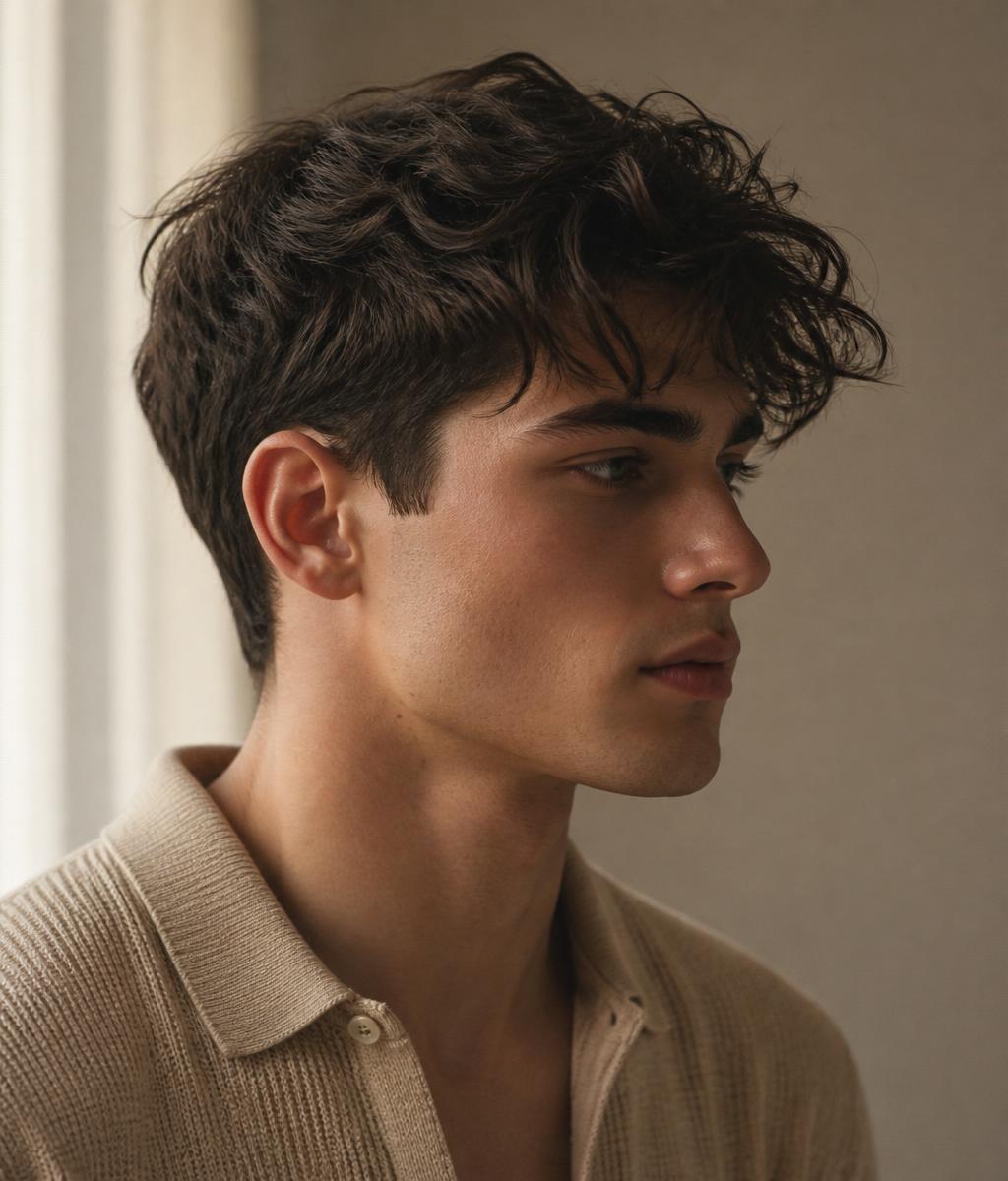 Textured matte hairstyle result
